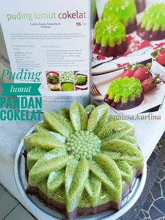 Foto resep Puding Lumut Pandan Coklat