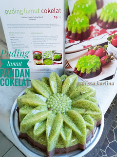 Foto resep Puding Lumut Pandan Coklat