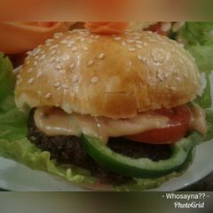 Whosayna’s Beef Burgers A picture of Whosayna’s Beef Burgers.