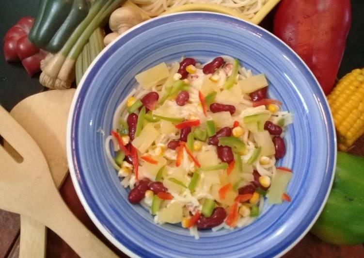 Recipe: Delicious Broken Noodle Summer Salad