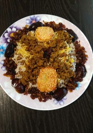 عکسی از دستور عدس پلو