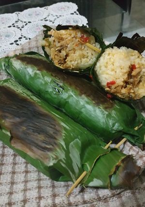 Foto resep Nasi Bakar Ayam Suwir Gampang Buatnya