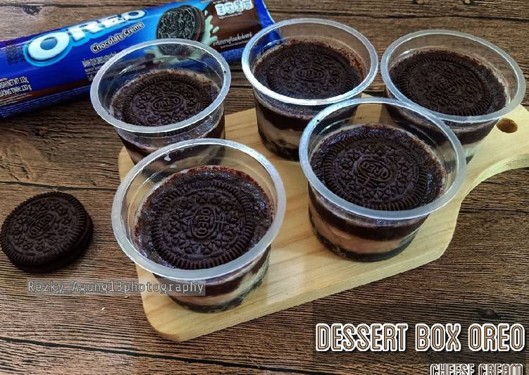 Bagaimana Membuat Dessert box Oreo Cheese Cream, Bikin Ngiler