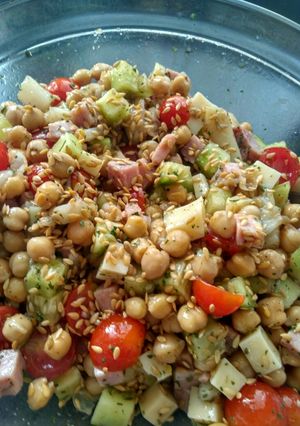 Une photo de Salade de pois chiches