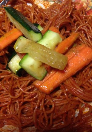 Foto resep Mie korea bibimyeon 비빔면