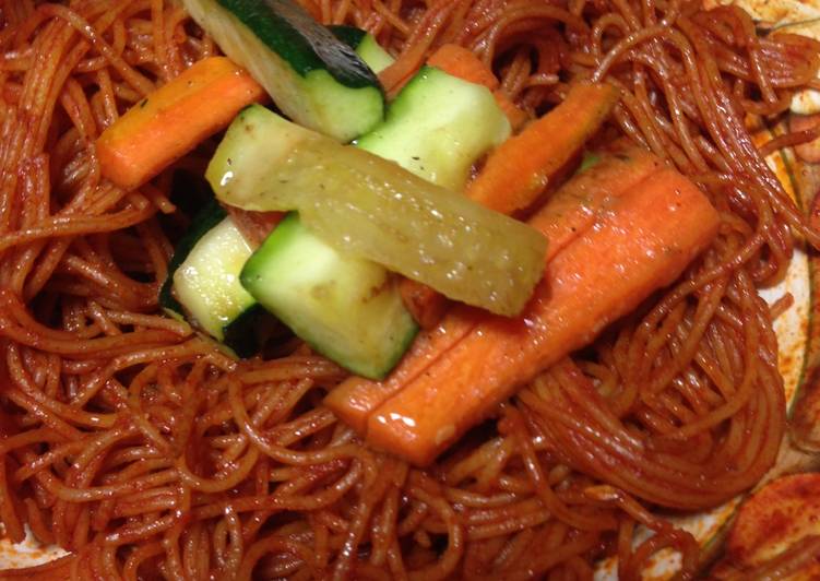 Resep Mie korea bibimyeon 비빔면 oleh Priscilla Michelle - Cookpad