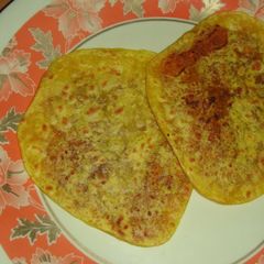 A picture of Puran poli/ obbatu.
