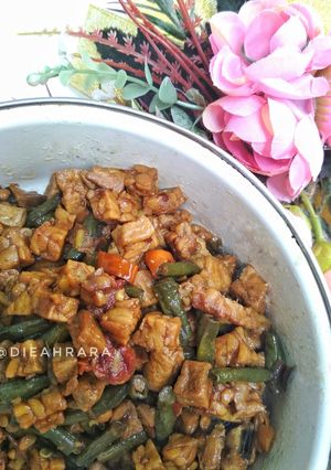 Foto resep Oseng Tahu Tempe dan Kacang Panjang