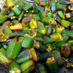 Bhindi ki sabji desi style ki A picture of Bhindi ki sabji desi style ki.