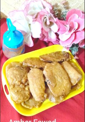 A picture of Jumbo patato Pakoray.