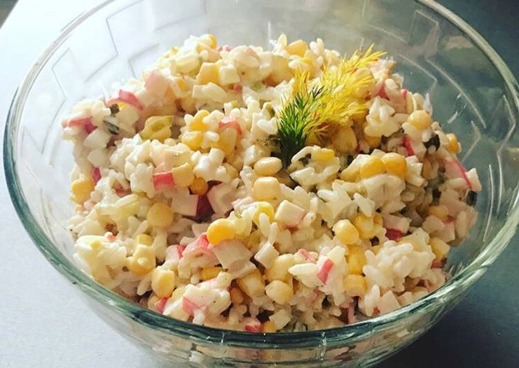 салат из крабовых палочек с кукурузой рецепт онлайн салат из крабовых палочек с кукурузой рецепт