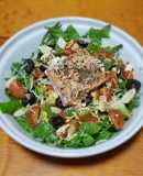 Ensalada mixta con salmón