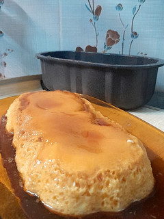 Una foto de Flan sin baño María