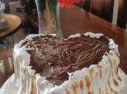 Una foto de torta naranja chocolate