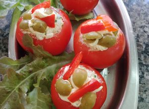 Una foto de Tomates rellenos de arroz
