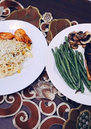 Foto resep Spageti seafood n tuna bakar home made