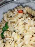Pasta Spiral Goreng Telur Pedas