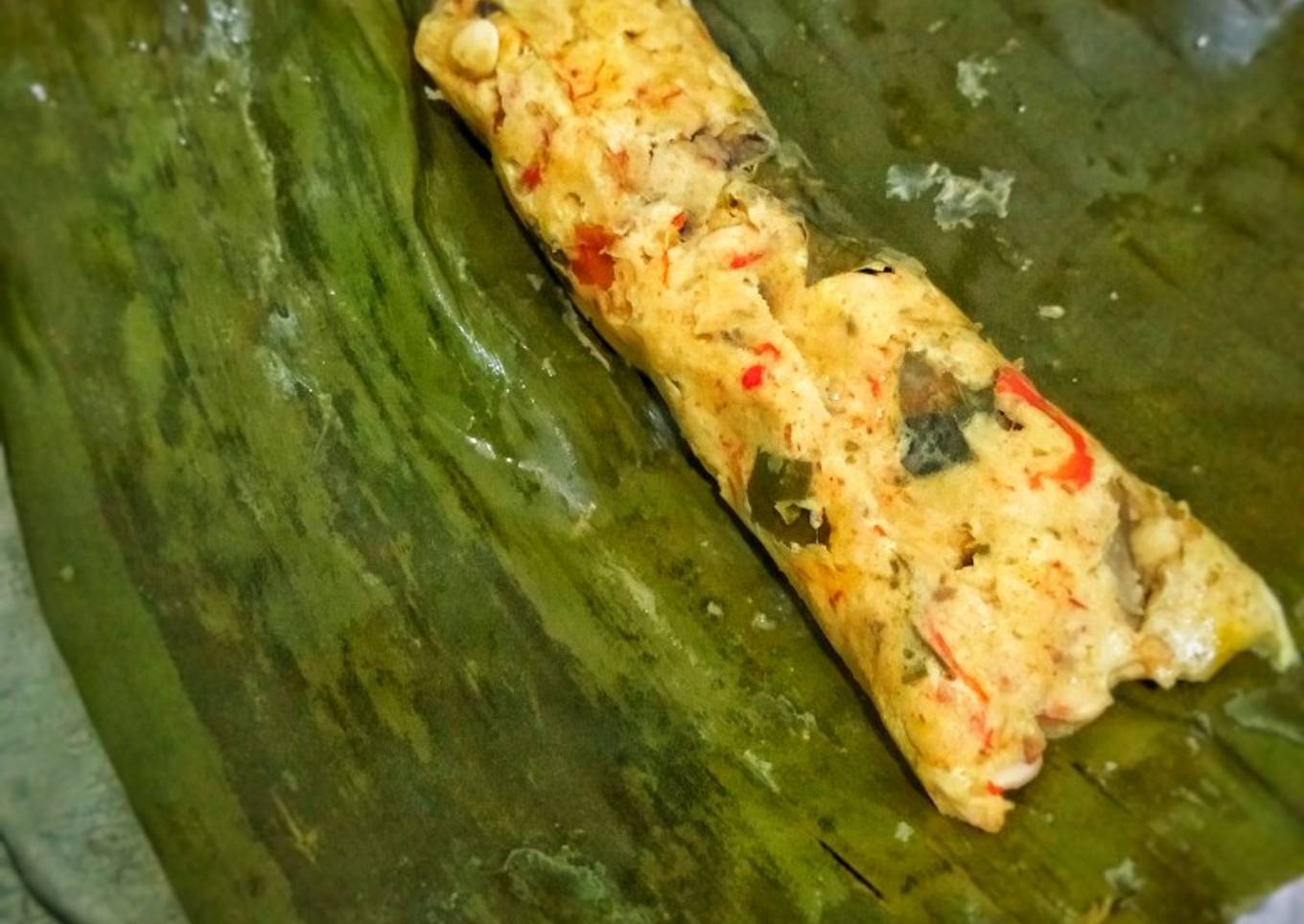 Pepes tempe jamur kancing