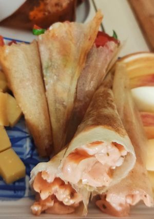 Une photo de Cônes salés pour apéro croustillant