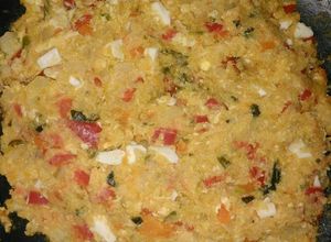 Una foto de Tortilla de verduras vegetariana