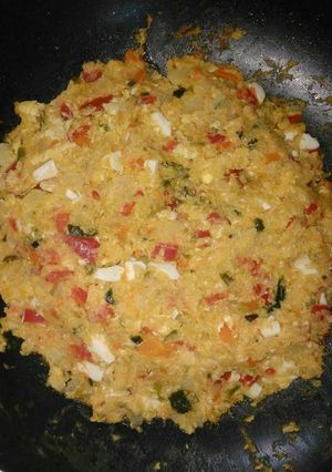 Una foto de Tortilla de verduras vegetariana