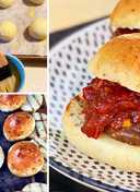 Wagyu Cheeseburger Sliders with Tomato and Bacon Jam