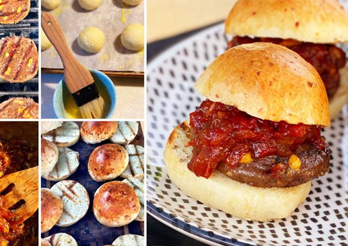 Step-by-Step Guide to Make Homemade Wagyu Cheeseburger Sliders with Tomato and Bacon Jam