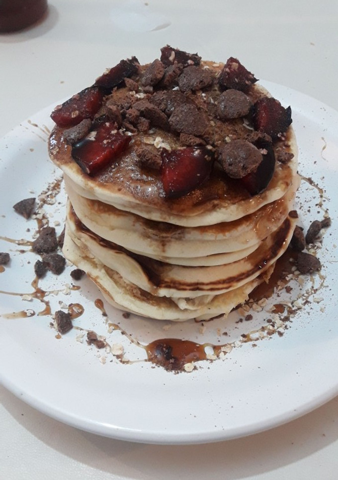 Una foto de Hotcakes simples