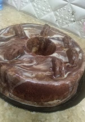 صورة لوصفة الكيكه الرخاميه ولا اروع