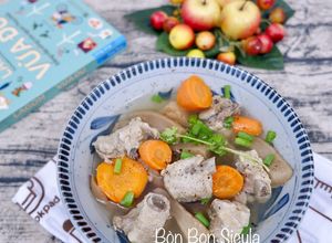 Hình của món Canh Sườn Non Hầm Củ Cải Muối.