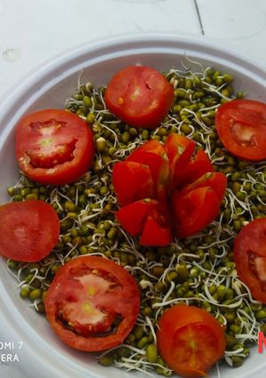 ફણગાવેલા મગનું સલાડ(Sprouted mung salad recipe in Gujarati) રેસીપી મુખ્ય ફોટો