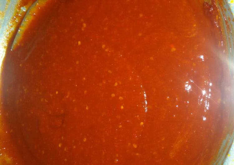 Saos sambal dari saos tomat