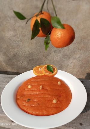 A picture of Orange Halwa🤤🍊🧡.