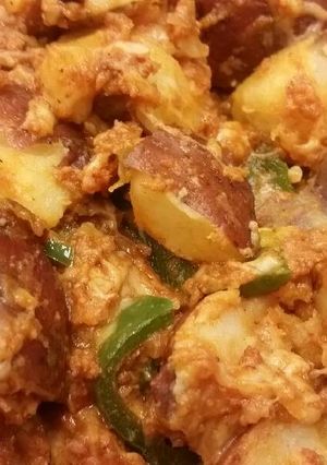 A picture of Chorizo Home Fries.