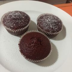 A picture of Red Velvet Cup Cake.