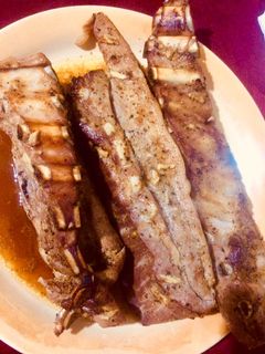 Фото Мясо на рёбрышках в манговом соусе.