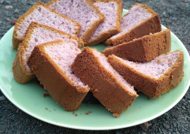 Langkah Mudah untuk mengolah Taro Chiffon Cake #14, Lezat