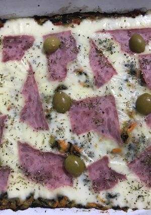 Una foto de 🍕Pizza de verduras🥕🧅🥬
