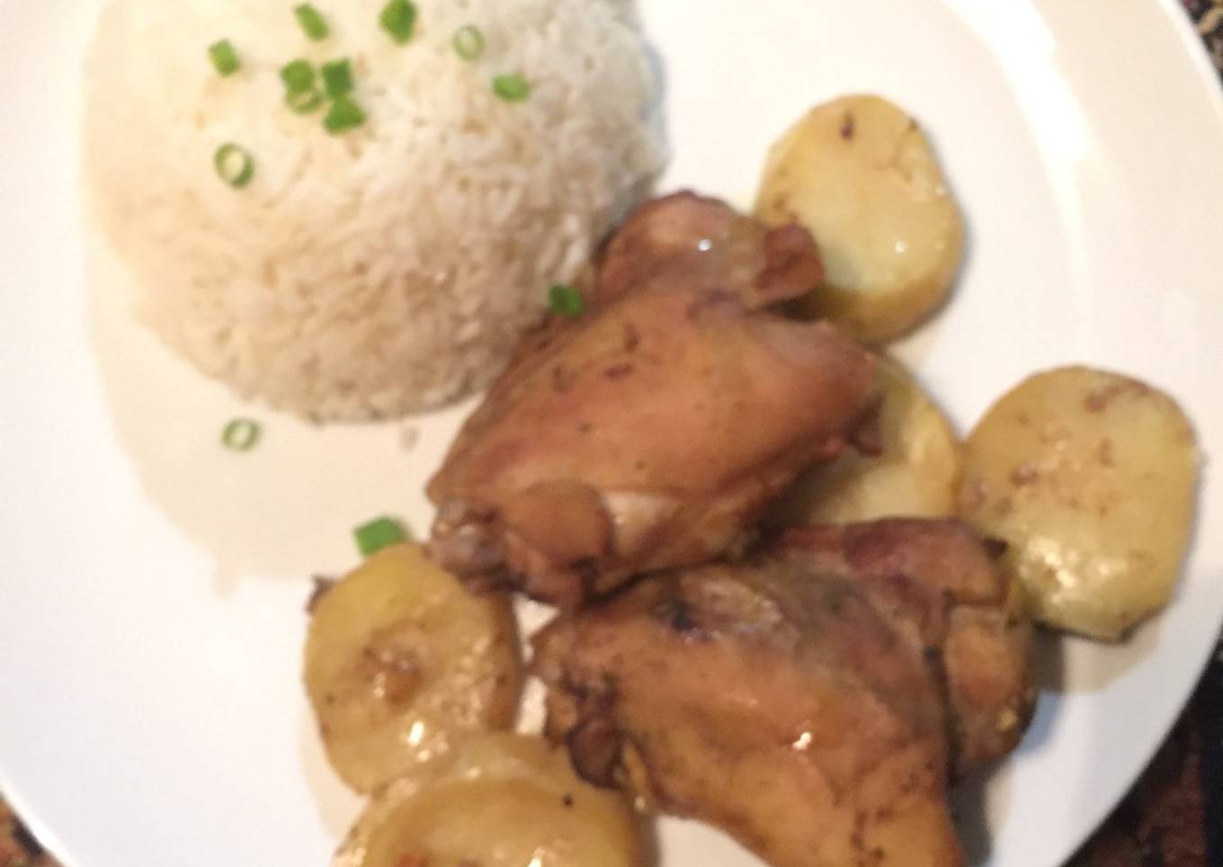 Pollo Horneado con Especias y Vino