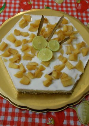 Una foto de Tarta de Yogurt y Membrillo