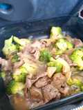Tumis brokoli daging kerbau