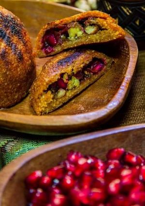 A picture of Abu_Amneh_vegetarian_Kibbeh.