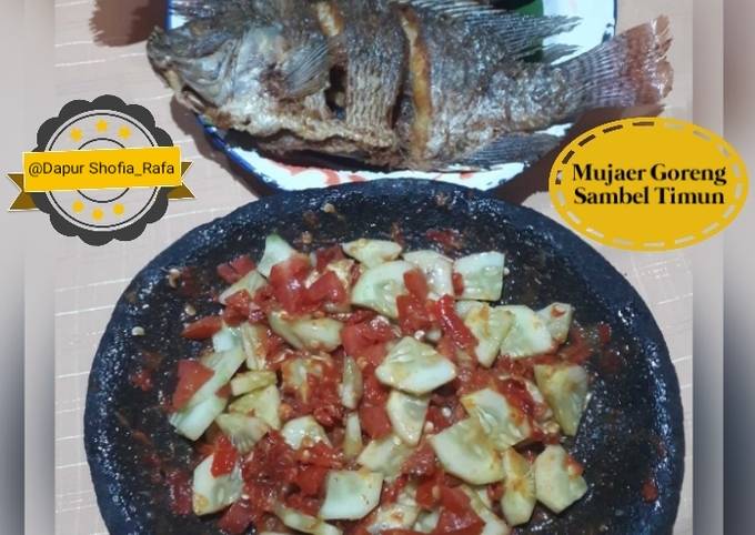 Ikan Mujaer Goreng Sambal Timun