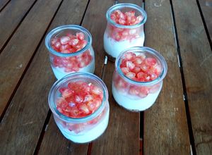 Foto principal de Vasitos de mascarpone y granada