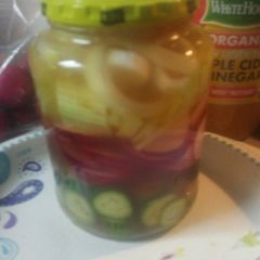 Simple Pickled Veggies A picture of Simple Pickled Veggies.