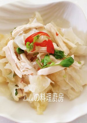 銀耳涼拌雞絲 的食譜成品照片
