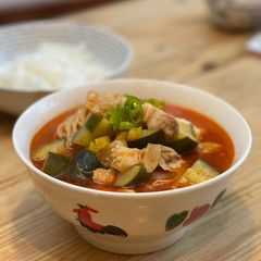 A picture of Doenjang-Jigae(Soybean Paste Stew).
