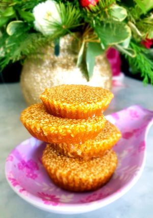 A picture of Caramelized jaggery Cupcake.