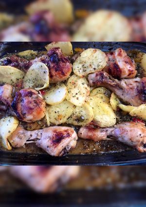 Una foto de Jamoncitos de pollos al horno