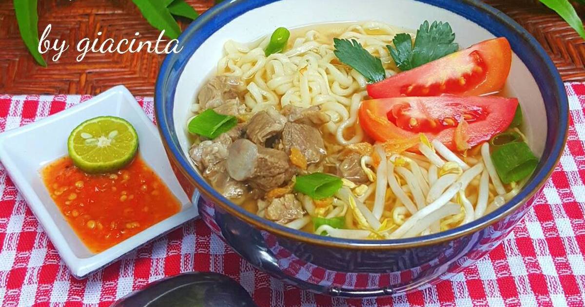 Resep Mie Kocok daging sapi dan Taoge oleh Giacinta Permana Cookpad